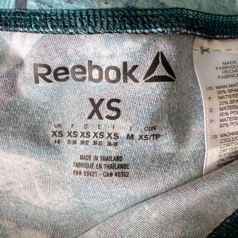 Reebok Blue Pattern Print Legging - image 8